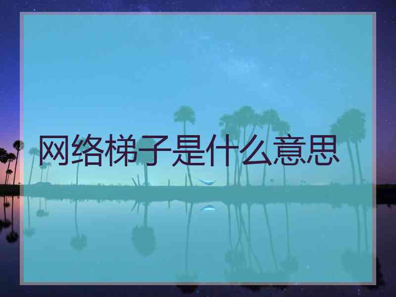 网络梯子是什么意思
