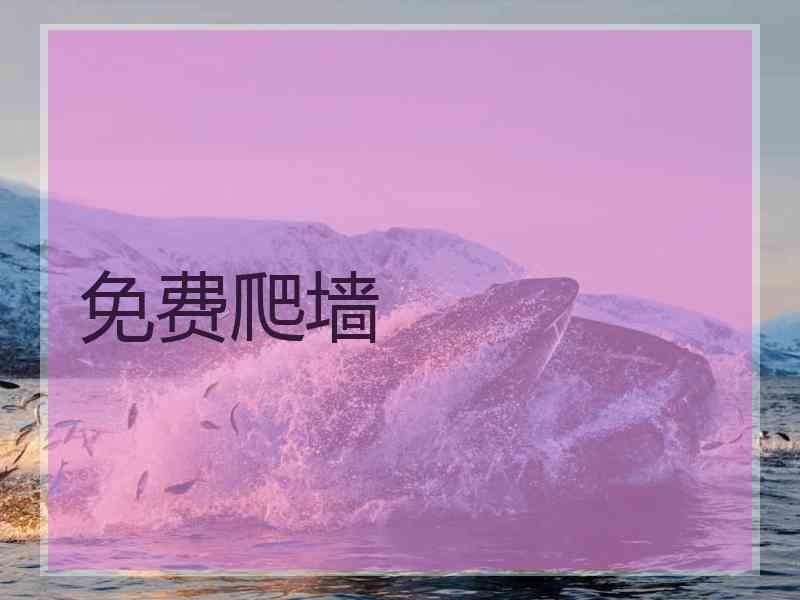 免费爬墙